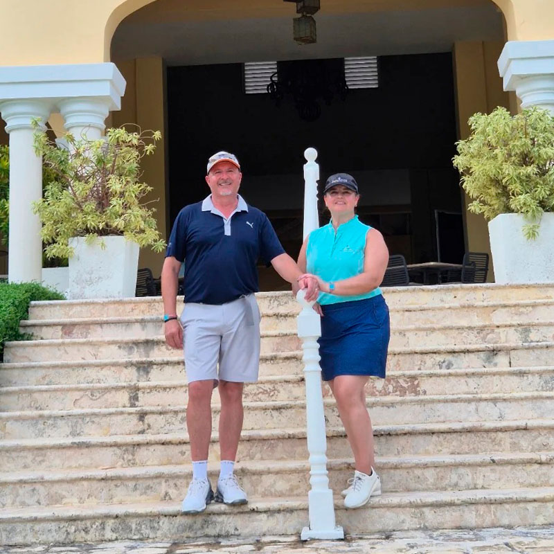 Luis y Fernanda, pareja LugoGolf de Argentina